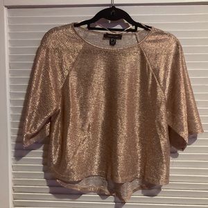 Rose gold Flowy shirt